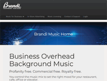 Tablet Screenshot of brandimusic.com